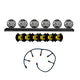 KC HiLiTES Universal 50in. Overhead Xross Bar Kit w/(6) SlimLite LED Lights 300w - Black - Mammoth Racing -