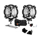 KC HiLiTES 07-18 Jeep JK 6in Pro6 Gravity LED Pillar Mount 2-Light Sys (20w Spot Beam) - Mammoth Racing -