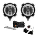 KC HiLiTES 07-18 Jeep JK 6in Pro6 Gravity LED Pillar Mount 2-Light Sys (sae/ece - 20W Driving Beam) - Mammoth Racing -