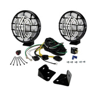 KC HiLiTES 07-18 Jeep JK 6in Apollo Pro Halogen 2-Light Sys Pillar Mount (100w Spread Beam) - Mammoth Racing -