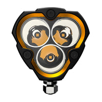 KC HiLiTES Jeep JK Flex ERA 3 2-Light Sys Pillar Mount (40w Spot Beam) - Mammoth Racing -