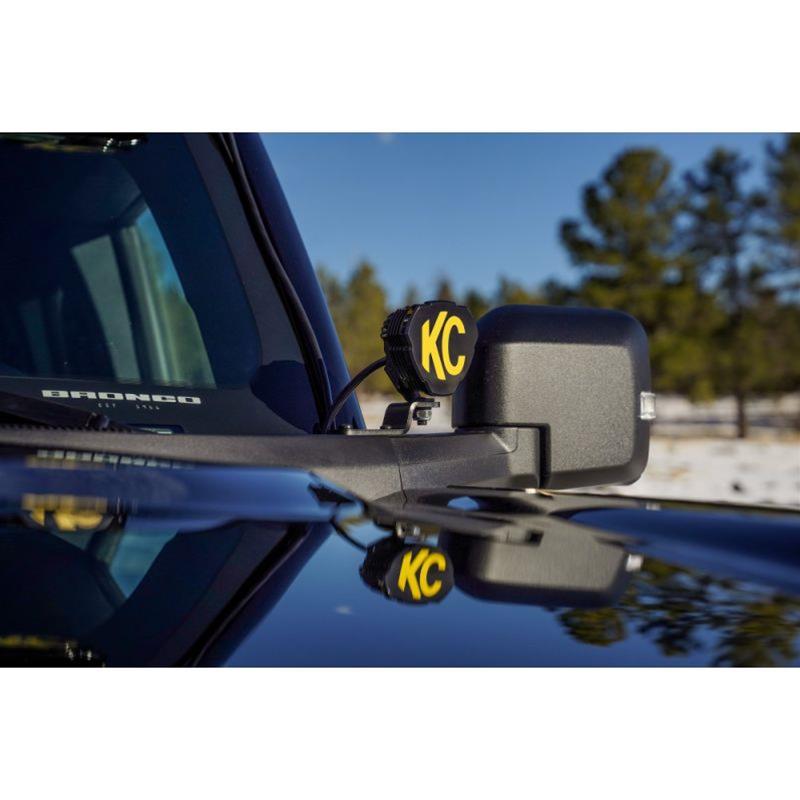 KC HiLiTES 21+ Ford Bronco Flex ERA 3 2-Light Sys Ditch Light Kits (Spot Beam) - Mammoth Racing -