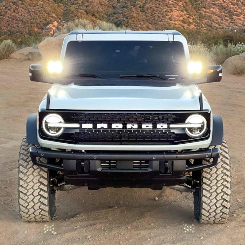 KC HiLiTES 21+ Ford Bronco SlimLite LED 2-Light System Ditch Light Kit - Mammoth Racing -