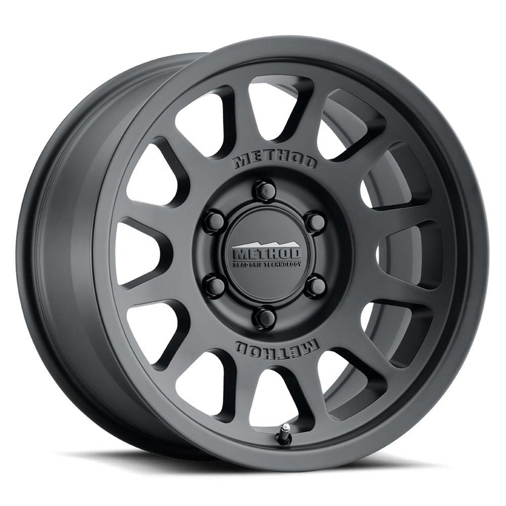 Method Mr703 16x6.5 +90mm Offset 6x180 138.9mm CB Gloss Matte Black Wheel - Mammoth Racing -