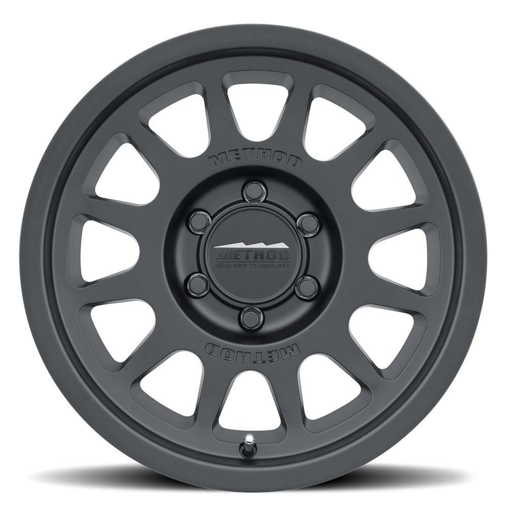 Method Mr703 16x6.5 +90mm Offset 6x180 138.9mm CB Gloss Matte Black Wheel - Mammoth Racing -