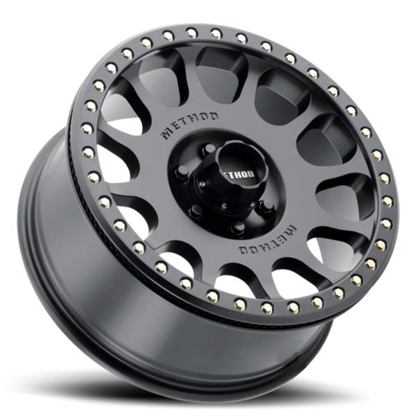 Method Mr105 V3 Beadlock 17x9 -38mm Offset 8x6.5 130.81mm CB Matte Black Wheel w/ Bh-h24125 - Mammoth Racing -