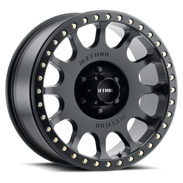 Method Mr105 V3 Beadlock 17x9 -38mm Offset 8x6.5 130.81mm CB Matte Black Wheel w/ Bh-h24125 - Mammoth Racing -