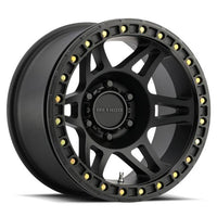 Method Mr106 Beadlock 17x9 -44mm Offset 8x6.5 130.81mm CB Matte Black w/BH-H36125 Wheel - Mammoth Racing -