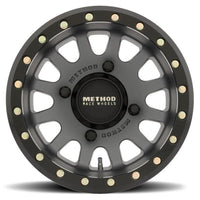 Method Mr401 UTV Beadlock 15x6 5+1/+53mm Offset 4x156 132mm CB Titanium w/MB Ring w/BH-H24100 Wheel - Mammoth Racing -