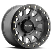 Method Mr401 UTV Beadlock 15x7 5+2/+38mm Offset 4x136 106mm CB Titanium w/MB Ring w/BH-H24100 Wheel - Mammoth Racing -