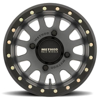 Method Mr401 UTV Beadlock 15x7 5+2/+38mm Offset 4x136 106mm CB Matte Black w/BH-H24100 Wheel - Mammoth Racing -