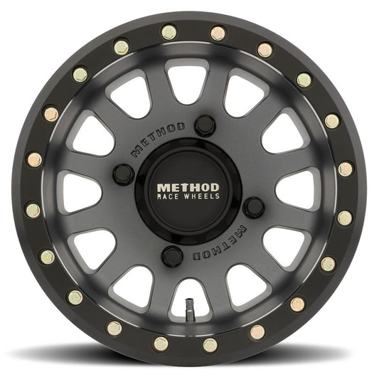 Method Mr401 UTV Beadlock 15x7 5+2/+38mm Offset 4x136 106mm CB Matte Black w/BH-H24100 Wheel