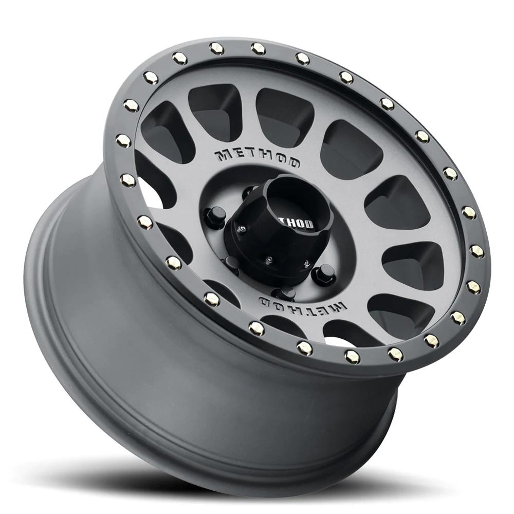 Method Mr305 NV 17x8.5 0mm Offset 5x150 116.5mm CB Matte-Gloss Black Wheel - Mammoth Racing -