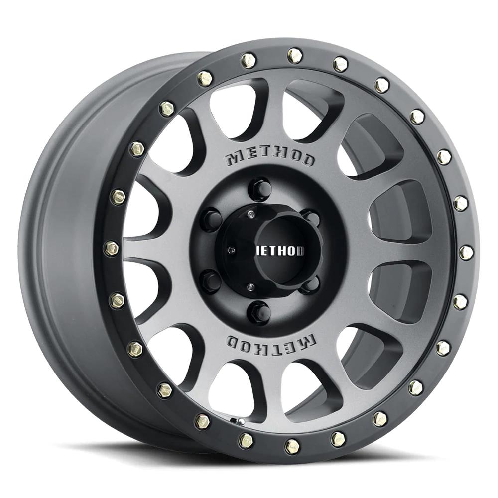 Method Mr305 NV 17x8.5 +25mm Offset 6x5.5 108mm CB Double Black Wheel - Mammoth Racing -