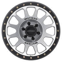Method Mr305 NV 17x8.5 25mm Offset 5x5 94mm CB Machined/Black Street Loc Wheel - Mammoth Racing -
