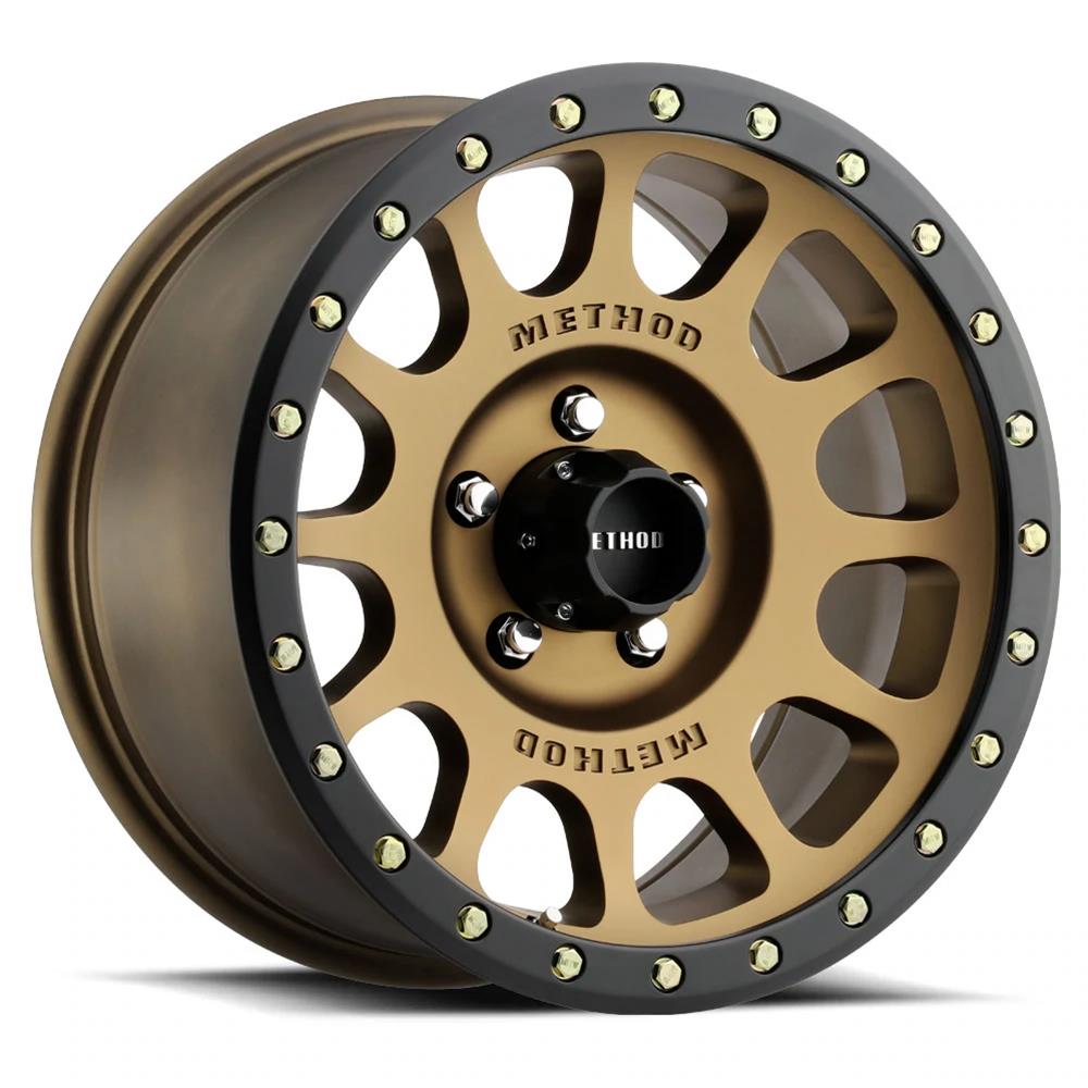 Method Wheels Mr305 NV 17x8.5 /+25mm Offset / 6x120 / 83mm CB Bronze Wheel - Mammoth Racing -
