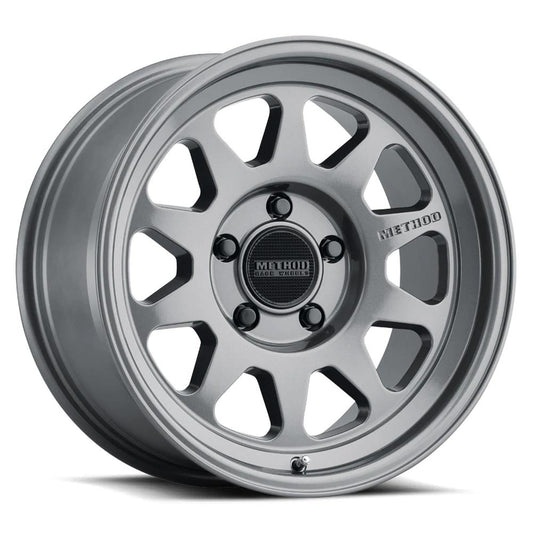 Method Mr316 17x8 25mm Offset 5x120 110.50mm CB Gloss Titanium Wheel - Mammoth Racing -