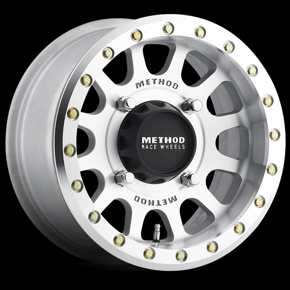 Method Mr401-r UTV Beadlock 15x5 4.25+0.75/+40mm Offset 5x4.5 72mm CB Raw Machined w/BH-H24155 Wheel - Mammoth Racing -