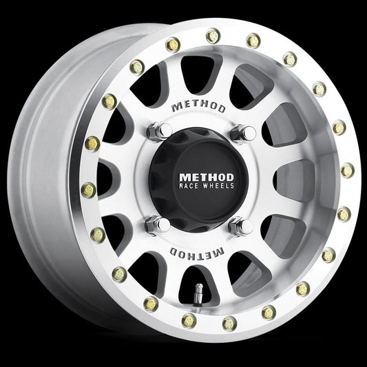 Method Mr401-r UTV Beadlock 15x5 4.25+0.75/+40mm Offset 5x4.5 72mm CB Raw Machined w/BH-H24155 Wheel - Mammoth Racing -