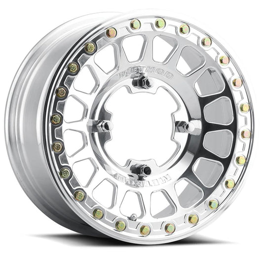 Method Mr413 UTV Beadlock 15x10 0mm Offset 4x136 96mm CB Polished Wheel - Mammoth Racing -