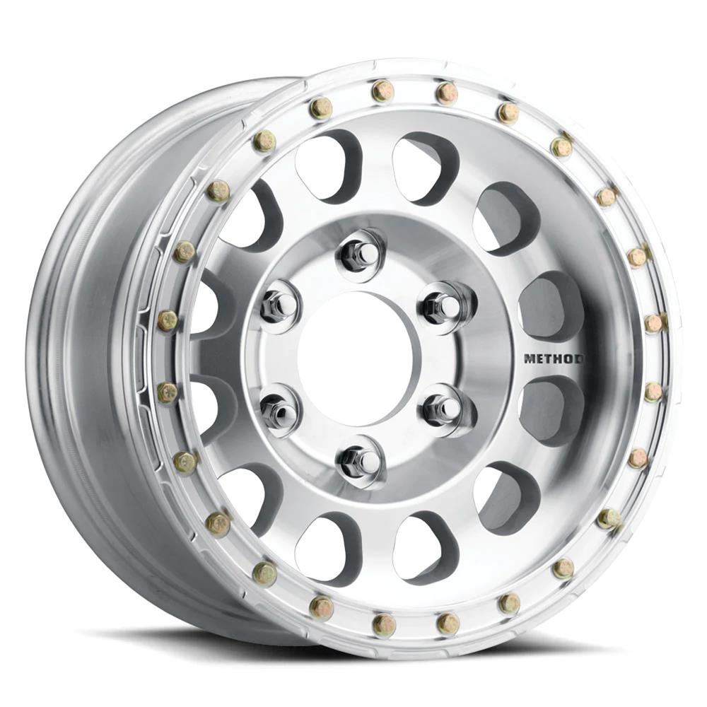 Method Mr103 Beadlock 15x8 -24mm Offset 5x5.5 108mm CB Raw Machined Race Drilled w/BH-H24100 Wheel - Mammoth Racing -