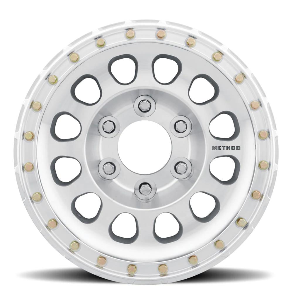 Method Mr103 Beadlock 15x8 -24mm Offset 5x5.5 108mm CB Raw Machined Race Drilled w/BH-H24100 Wheel - Mammoth Racing -