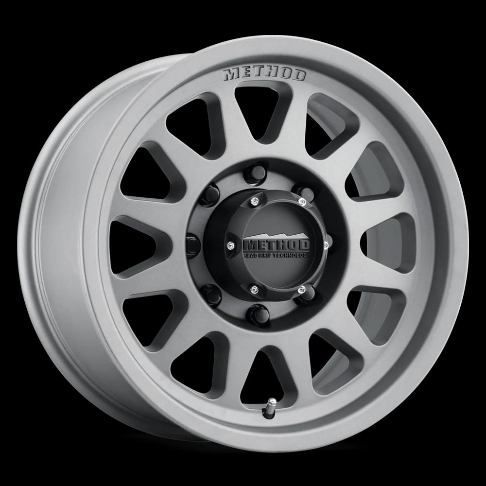 Method Mr704 HD 17x9 18mm Offset 8x180 130.81mm CB Titanium Wheel - Mammoth Racing -
