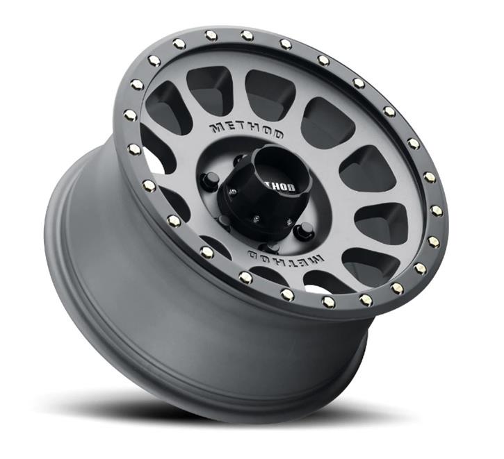 Method Mr305 NV 20x9 / +18mm Offset / 6x5.5 BP / 108mm CB / Titanium - Matte Black Lip Wheel - Mammoth Racing -