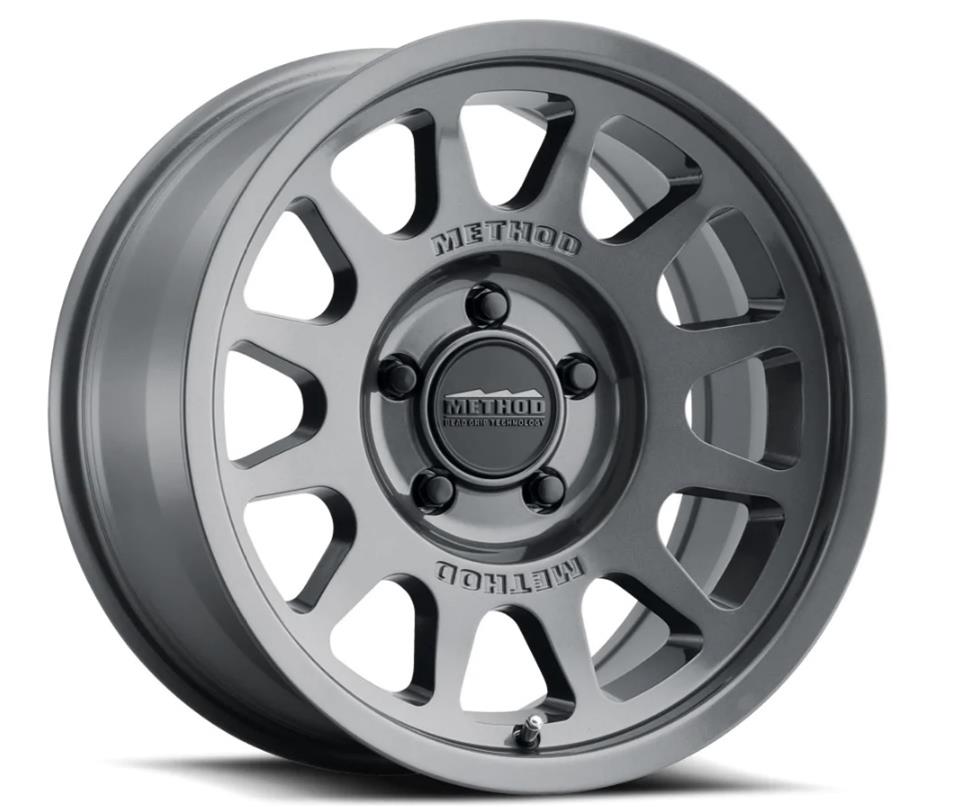 Method Mr703 17x9 / -12mm Offset / 130.81mm Bore / 8x6.5 BP / 4.8in BS - Gloss Titanium Wheel - Mammoth Racing -