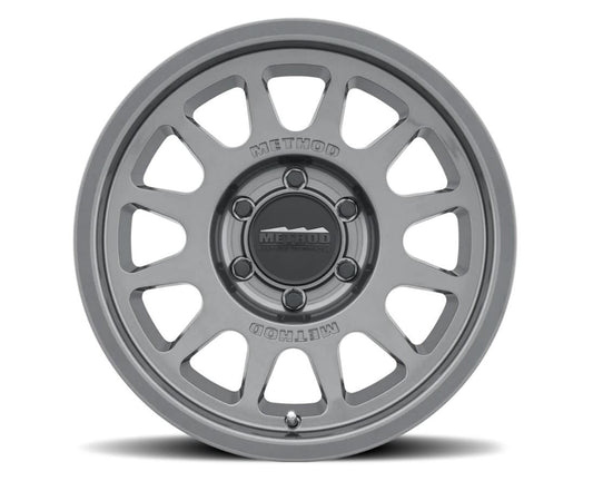 Method Mr703 17x9 / -12mm Offset / 71.5mm Bore / 5x5 BP / 4.8in BS - Gloss Titanium Wheel