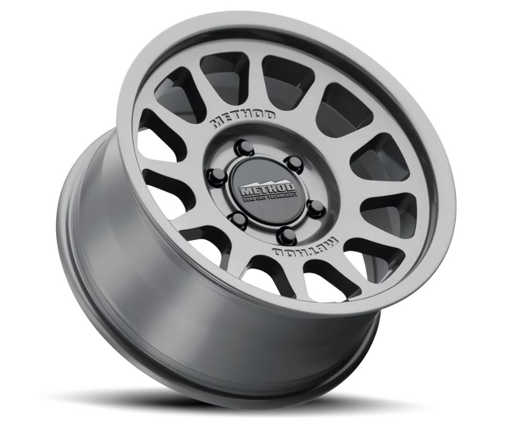 Method Mr703 17x9 / -12mm Offset / 108mm Bore / 5x5.5 BP / 4.8in BS - Gloss Titanium Wheel - Mammoth Racing -