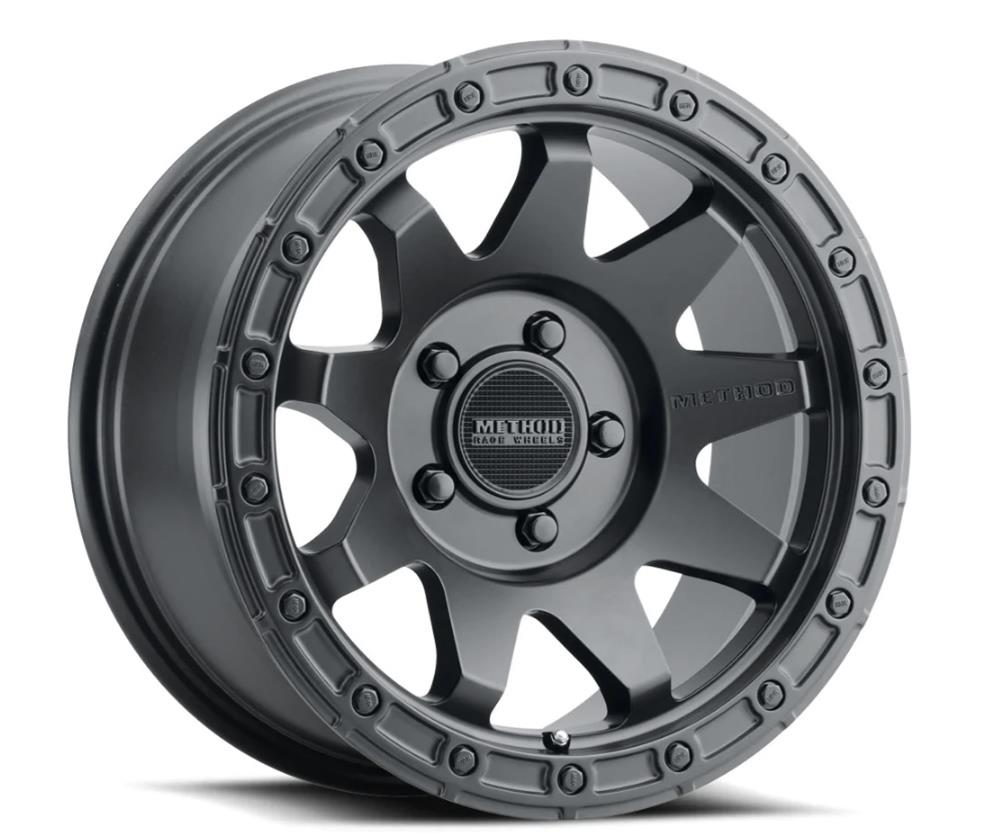 Method Mr317 17x9 -12mm Offset 5x5 71.50mm CB Matte Black Wheel - Mammoth Racing -