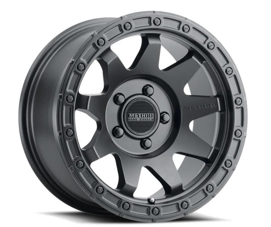 Method Mr317 17x9 -12mm Offset 5x5 71.50mm CB Matte Black Wheel - Mammoth Racing -