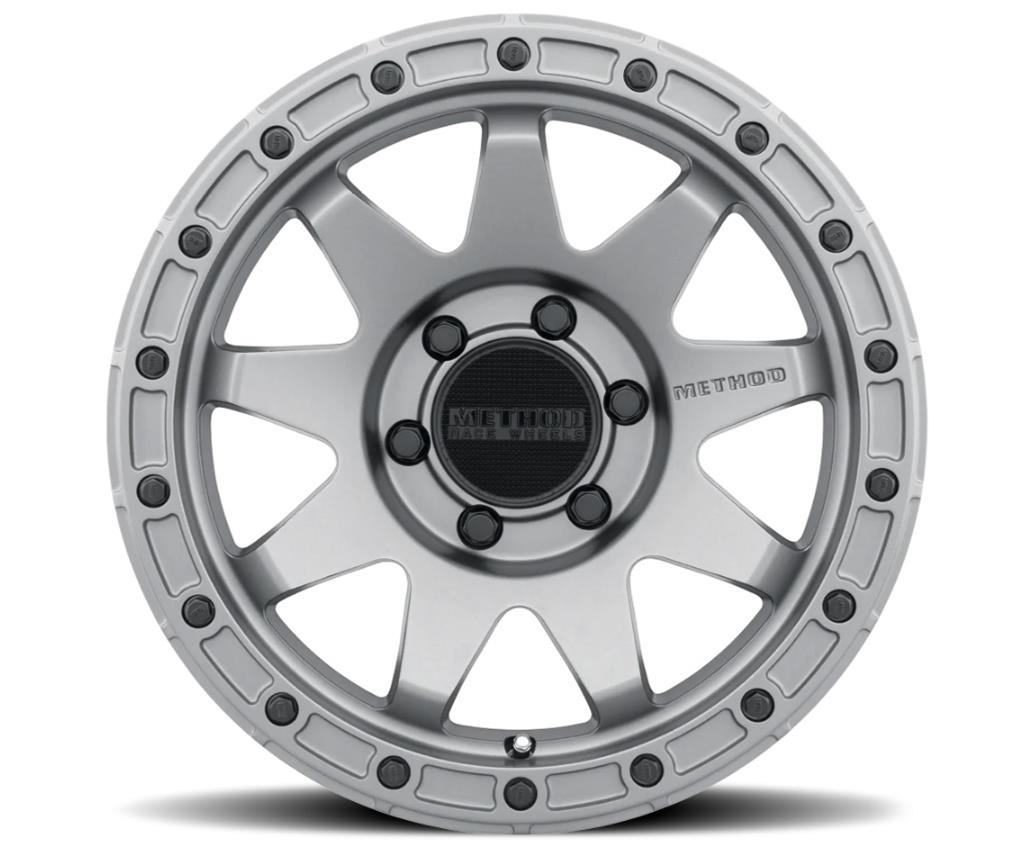 Method Mr317 17x9 -12mm Offset 6x5.5 106.25mm CB Titanium Wheel - Mammoth Racing -