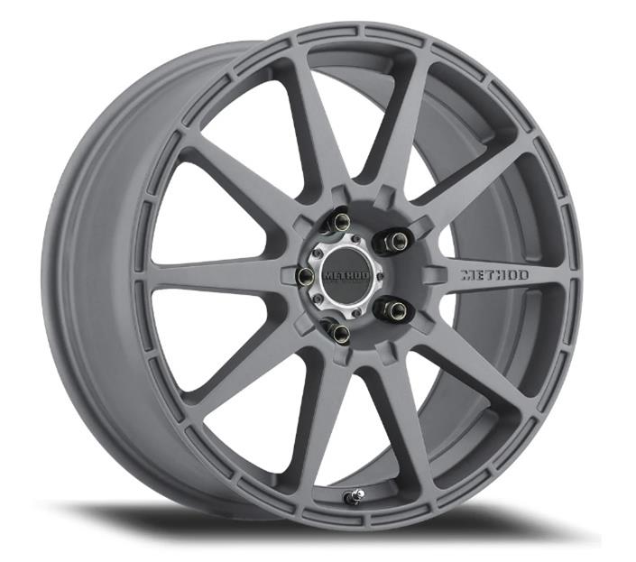 Method Mr501 Rally 17x8 +42mm Offset 5x4.5 67.1mm CB Titanium Wheel - Mammoth Racing -