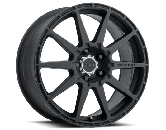Method Mr501 Rally 17x8 +42mm Offset 5x4.5 67.1mm CB Matte Black Wheel - Mammoth Racing -