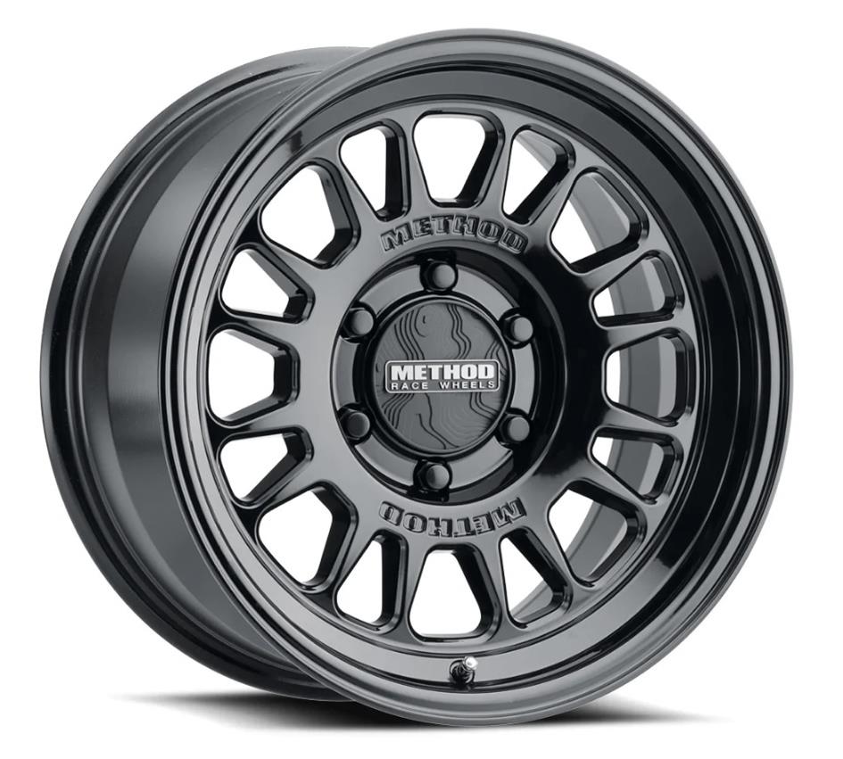 Method Mr318 17x8.5 +25mm Offset 6x5.5 106.25mm CB Gloss Black - Mammoth Racing -