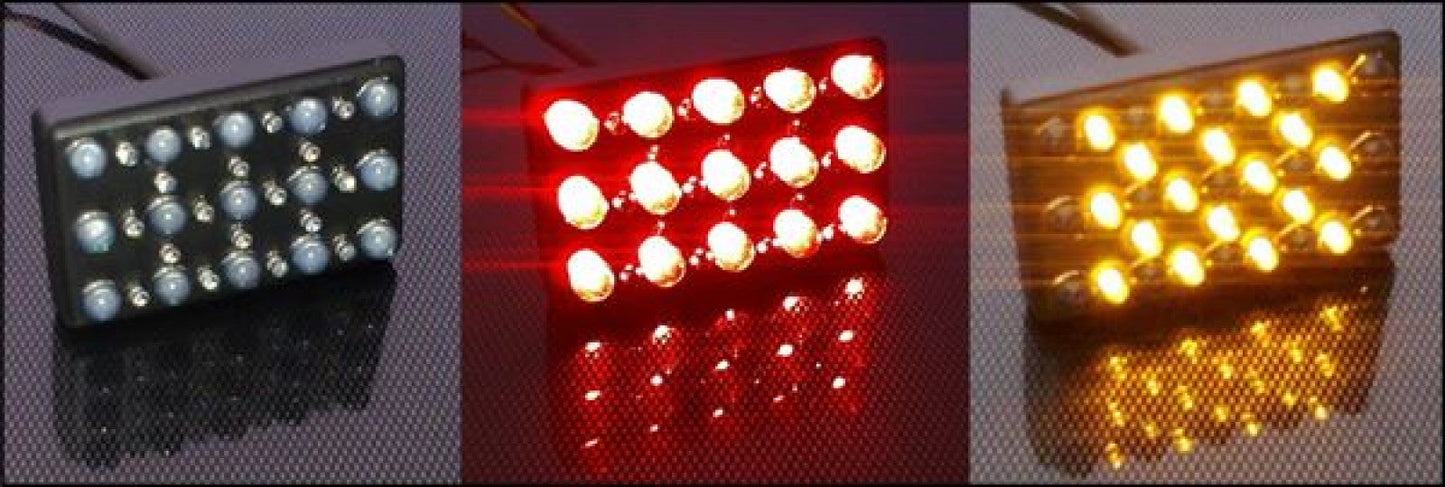 Cartek Dual Colored Rain Light (Static/ Flashing Amber) - Mammoth Racing -