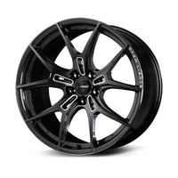 Gram Lights 57fxz 19x8.5 +45 5-114.3 Super Dark Gunmetal & Machining Rim Edge DC Wheel - GT3 Racing