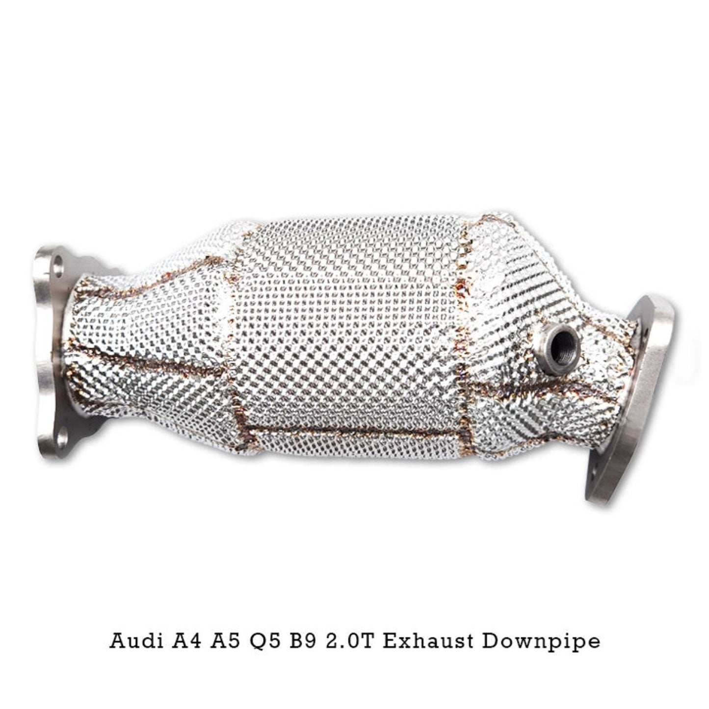 Single OEM Stainless Exhaust Downpipe for A4 A5 Q5 B9.5 2.0T