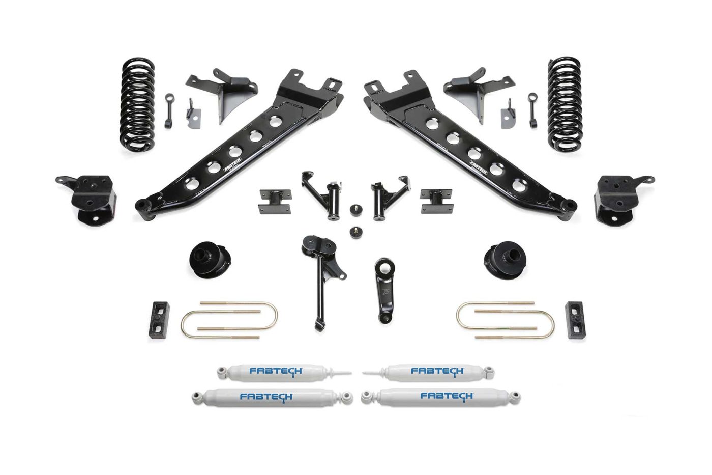 Fabtech 13-18 Ram 3500 4WD 5in Basic System - Component Box 2 w/Dirt Logic Shock Absorbers - Mammoth Racing -