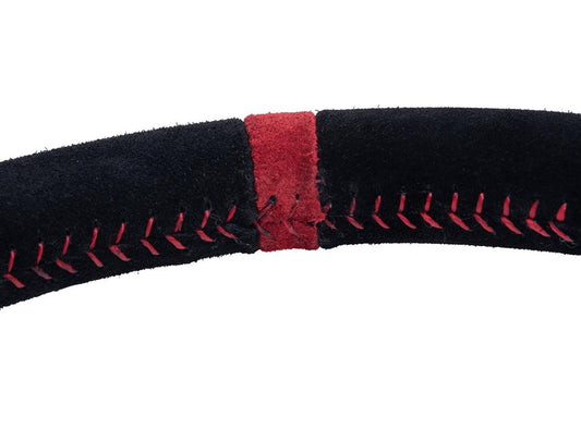 PRP Flat Suede Steering Wheel- Red