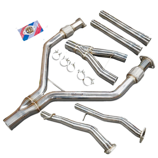 2.5" to 3" Y-Pipe Kit Stainless Steel for 2017-2022 Infiniti Q60 CV37 V6 3.0L Twin Turbo