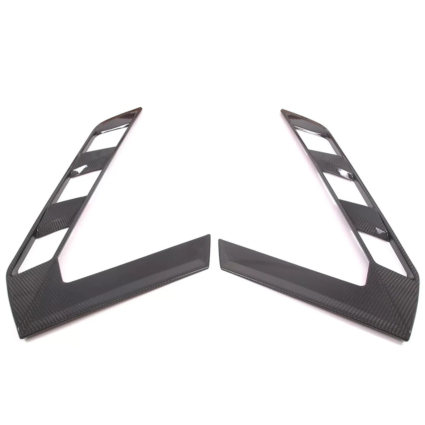 Carbon Fiber Rear Window Trim Cover Set for Chevrolet Corvette C8 Coupe