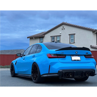Carbon Fiber 3D Style Rear Diffuser Corner Extensions for BMW G80 M3 G82 M4