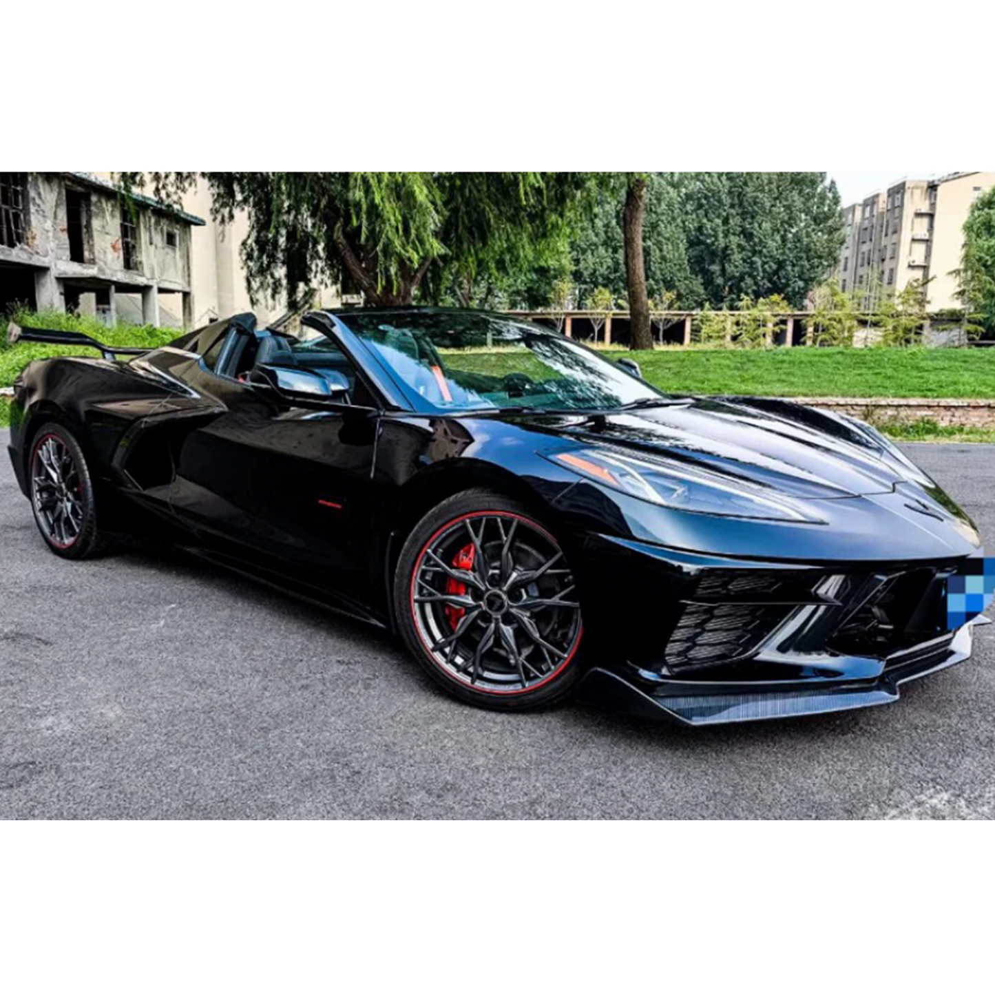Dry Carbon Fiber Front Splitter Lip for Chevrolet Corvette C8 Z51