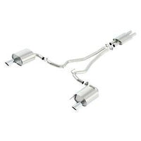 Borla ATAK Cat Back 15 Ford Mustang 3.7L V6 MT/AT 2.25in Pipe 4in Single Round Rolled Tips - Mammoth Racing -