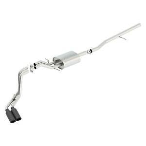 Borla S-Type Cat-Back 14-15 Sierra 1500 Std Bed/CC Short Bed 143.5in WB Side Exit Exhaust Black Tips