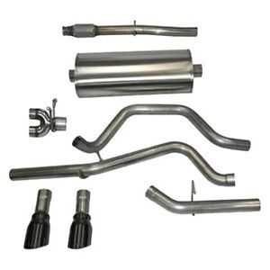 Corsa 14 GMC Sierra/Chevy Silv 1500 Crew Cab/Short Bed 5.3L V8 Polished Sport Dual Rear CB Exhaust - Mammoth Racing -