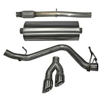 Corsa 14 GMC Sierra/Chevy Silv 1500 Reg. Cab/Long Bed 5.3L V8 Polished Sport Single Side CB Exhaust - Mammoth Racing -